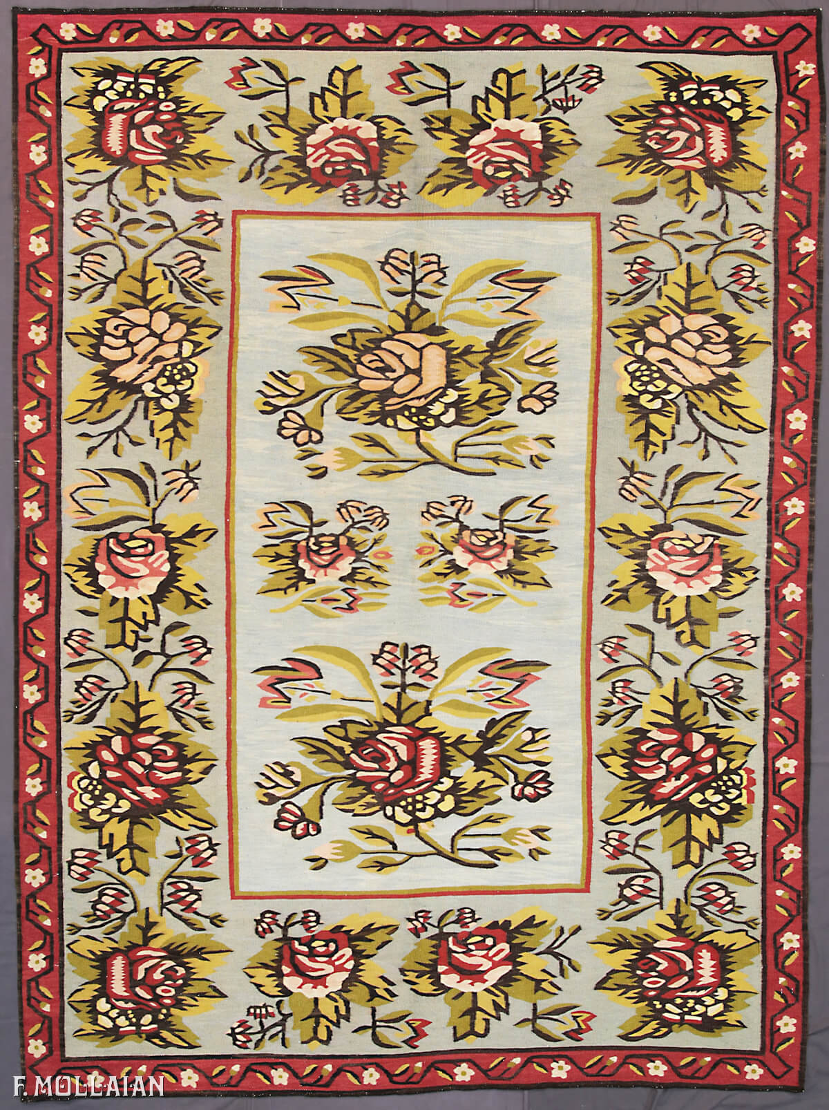 Tapis Kilim de Bessarabie Ukrainien n°:89582718